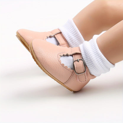 Baby Girls Mary Jane Flats Shoes Lightweight Non-Slip Sneakers Crib Shoes First Walkers Prewalkers For Newborn Infant, Halloween Gifts