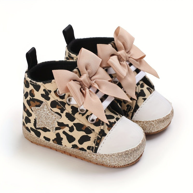 [Fashionable Star Shoes] Soft Non-Slip Baby Girl's Fashionable Five-Pointed Star Children's Sports Shoes | First Pair Toddler Shoes
