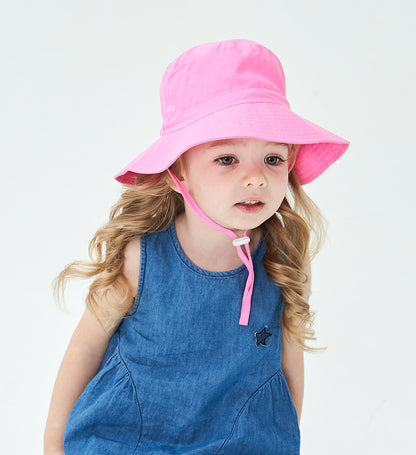 Summer Baby Sun Hats for Girls And Boys, Beach Bucket Hats for Ages 0-8.