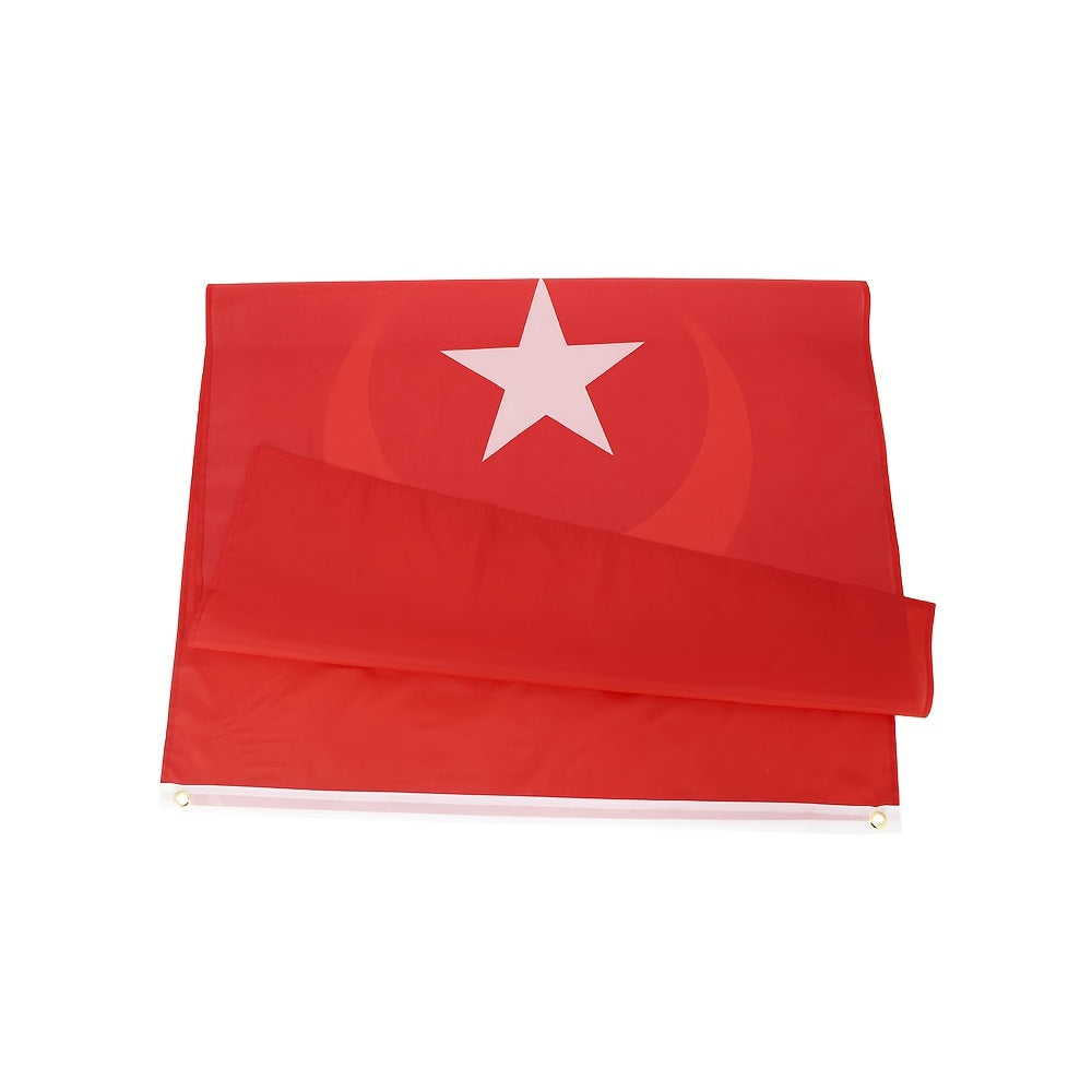 1pc, 90*150cm/3x5fts Turkish National Flags Republic Of Turkey Turkish Flag, Outdoor Garden Flag, Outdoor Decor, Yard Decor, Garden Decor, Outside Decor