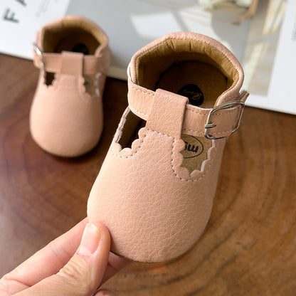Baby Girls Mary Jane Flats Shoes Lightweight Non-Slip Sneakers Crib Shoes First Walkers Prewalkers For Newborn Infant, Halloween Gifts