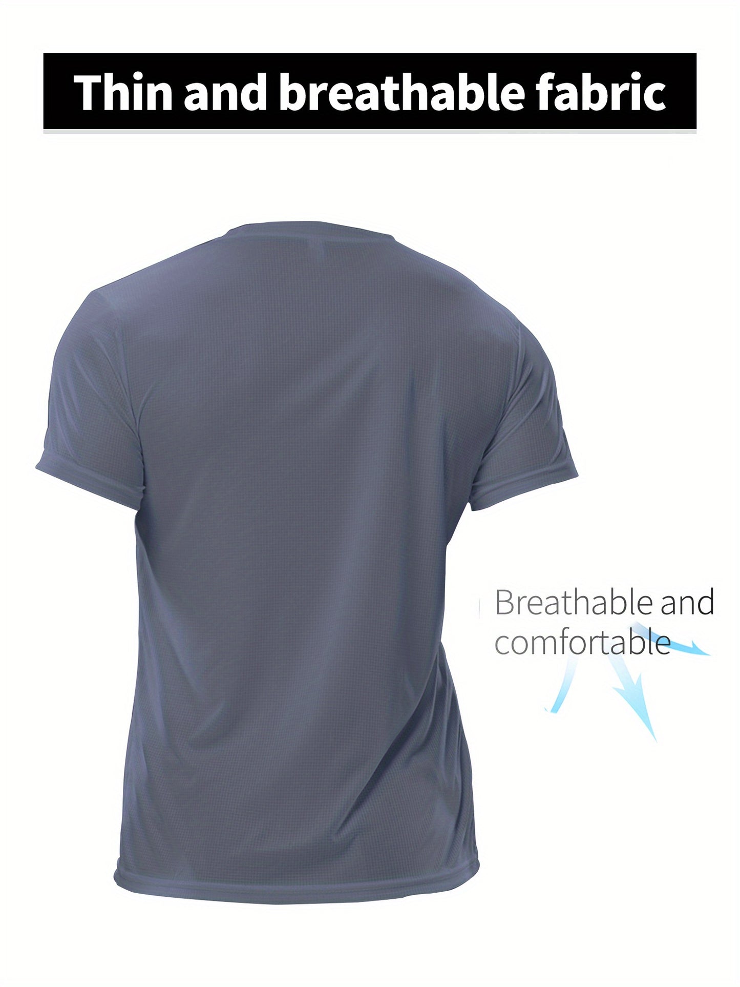 Men's Quick-Dry Athletic T-Shirt - Neon Green Workout Shirt, Lightweight Moisture-Wicking Gym Tee for Running, Training, Boxing, Cycling - Breathable Athletic Top with Round Neck, Gym Shirt, Sports Apparel, Sleek Design, Elas