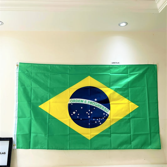 [Brazilian Flag] Beautiful Brazilian Flag Banner | Free Shipping, Show Your Pride