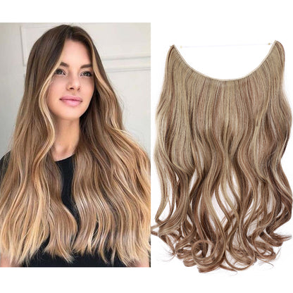 Hair Extensions Invisible Hair Extensions Secret Hidden Wire Long Curly Hair Pieces For Women Synthetic