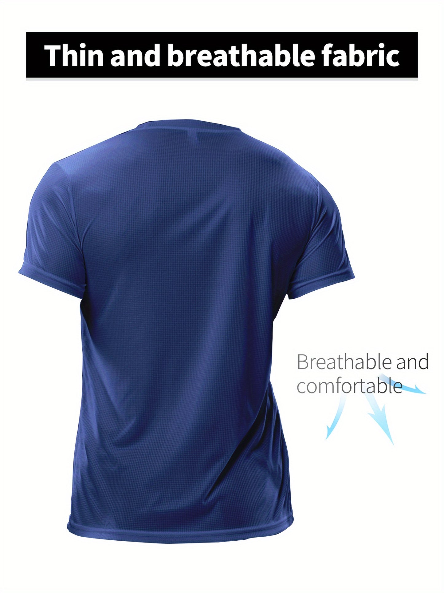 Men's Quick-Dry Athletic T-Shirt - Neon Green Workout Shirt, Lightweight Moisture-Wicking Gym Tee for Running, Training, Boxing, Cycling - Breathable Athletic Top with Round Neck, Gym Shirt, Sports Apparel, Sleek Design, Elas