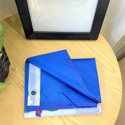 [Haiti National Flag] 100% Polyester, Haiti National Flag, 90x150cm, Woven, Solid Color, 2 Sides Printed, for Wedding, Sports, Patriotic Events