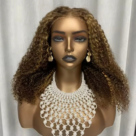 Wholesale Blonde Pixie Curly Virgin Hair Wigs Human Hair Lace Front Glueless Wigs Human Hair Cuticle Aligned Raw Indian Wigs