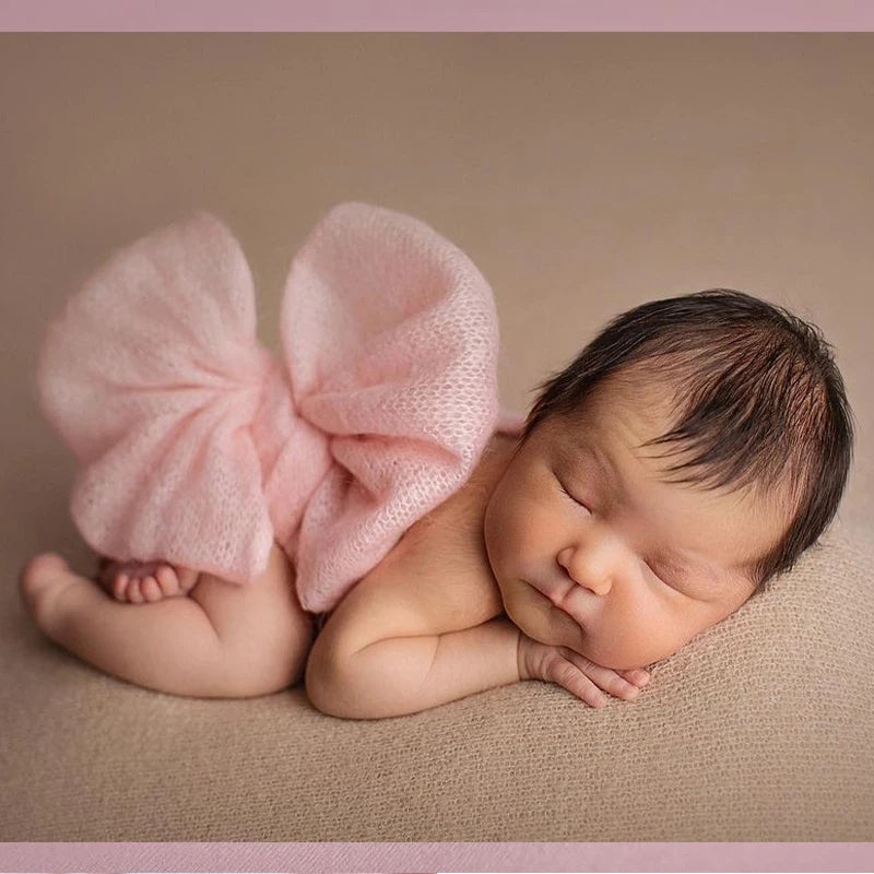 Newborn Photography Props Accessories for Baby Boy Girl Pose Butterfly Belt Photo Birthday Gift First Picture Shoot Decoration