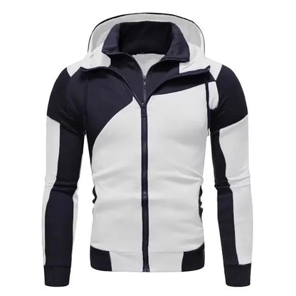 M-3XL Men Hooded Fleece Zip Hoodie Men Thick Solid Color Sweatshirt Mens Casual Hoodies Sportswear Hooded Sweatshirts