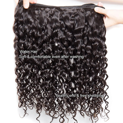 Brazilian Remy Water Wave Human Hair Bundle for Women Curly Human Hair Weave Bundle Extension Human Hair
