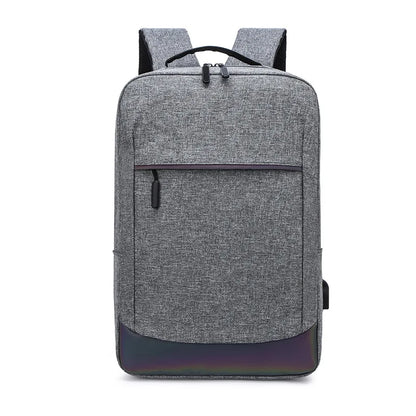 Hot Sale 14 Inch Grey Oxford Travel Business School Laptop Computer Notebook Backpack With USB Port