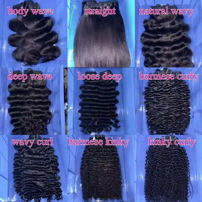 Wholesale  Unprocessed Raw Virgin Burmese Curl Hair, Hair Extension Bundles Human Hair Bulk, Mink Burmese Virgin Hair Vendors