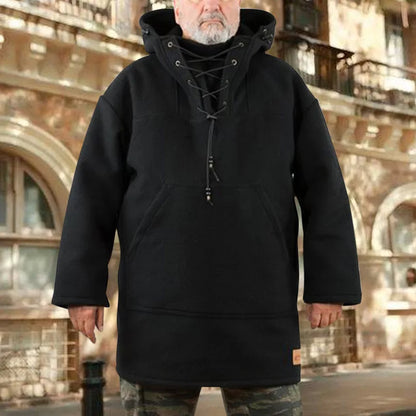New Medieval Viking Costume Casual New Mid-length Casual Jacket Hoodies Top Adult Men Coat Cosplay