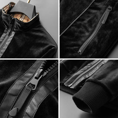 Thickened Jacket Printed Thick Velvet Winter Clothes for Men Coat Winter Jacket Men