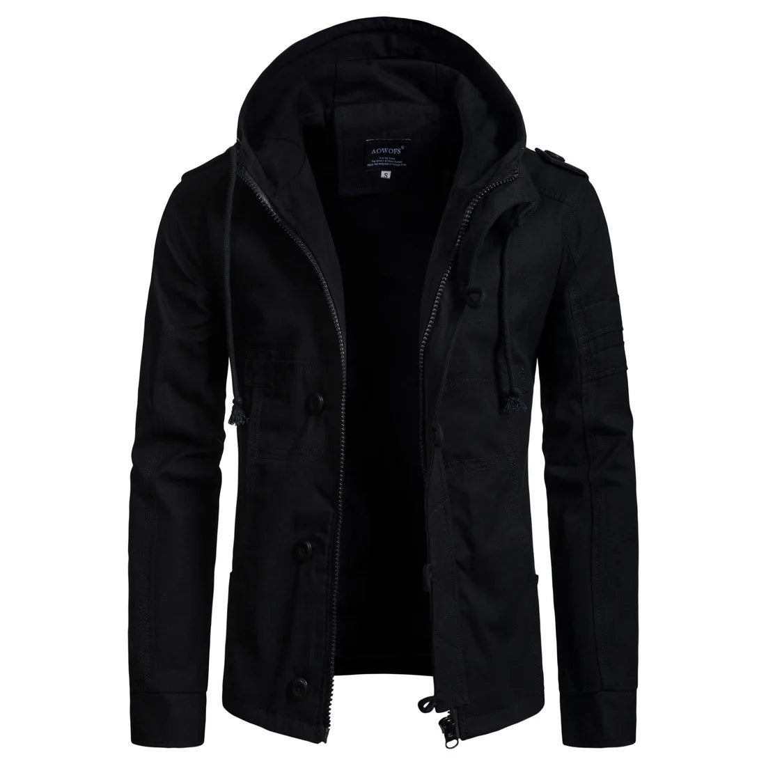New Designer Winter Men Coat Green Warm Cotton Padded Hooded Down Coat Custom Casual Jacket Loose Outwear