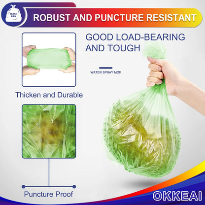 3 Gallon Small Trash Bags 100 Counts Small Trash Can Liners Garbage Bags Mini 10L Wastebasket Bin Liners Bags Bathroom Kitchen