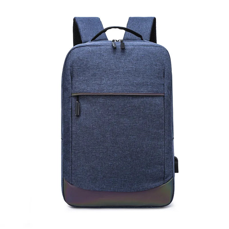 Hot Sale 14 Inch Grey Oxford Travel Business School Laptop Computer Notebook Backpack With USB Port