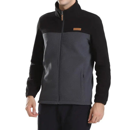 Men's clothing Coat Men Thicken Warm Army Fleece Jacket Patchwork Multi Pockets Polartec Men's Jacket and Coats windbreaker men