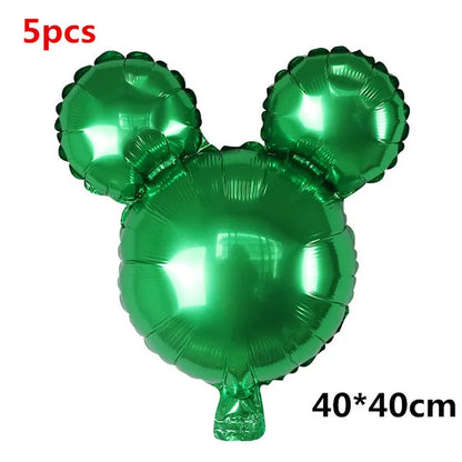 110cm Large Mickey Minnie Mouse Foil Balloons Cartoon Birthday Party Decorations Kids Baby Shower Party Baloon Toys
