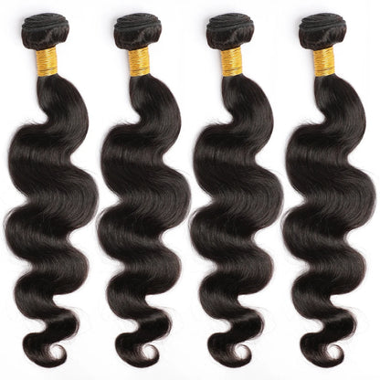 Raw Bundles Human Hair Body Wave, No Tangle Shedding, Keep Texture Silky Soft Raw Indian Hair Bundles Ready to Ship