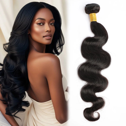 Raw Bundles Human Hair Body Wave, No Tangle Shedding, Keep Texture Silky Soft Raw Indian Hair Bundles Ready to Ship