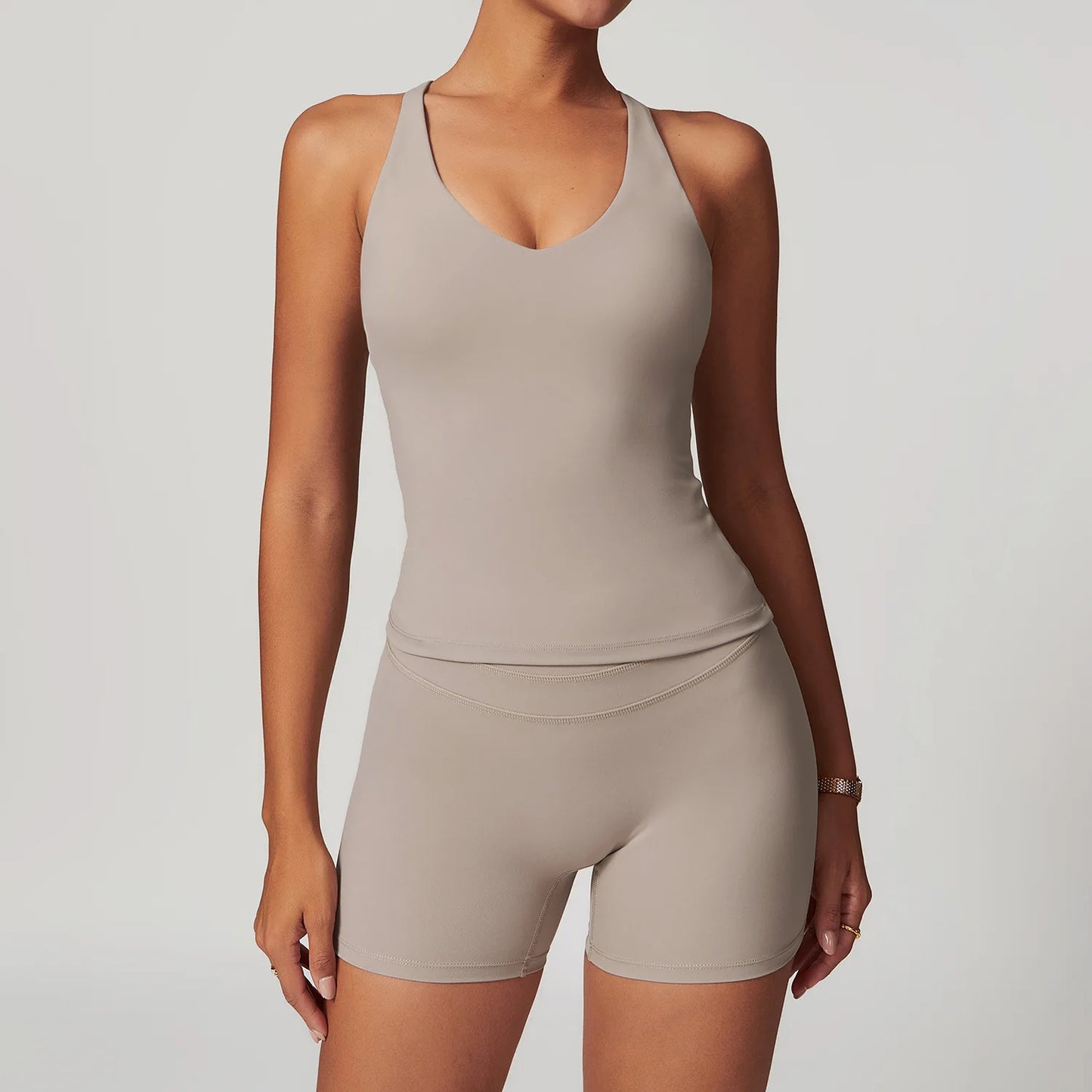 2 Piece Women's Co Ord Set 2024 Summer Designer Fitness Woman Top Sportswear Manufacturer for the Gym