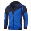 M-3XL Men Hooded Fleece Zip Hoodie Men Thick Solid Color Sweatshirt Mens Casual Hoodies Sportswear Hooded Sweatshirts