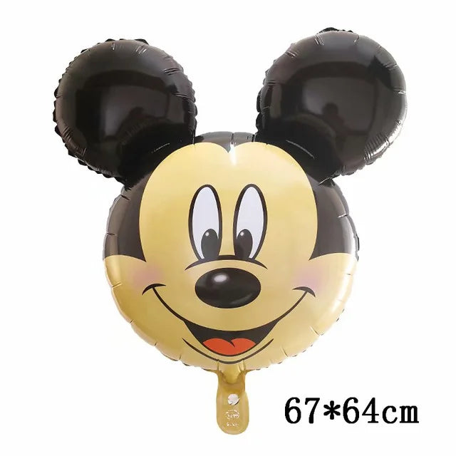 110cm Large Mickey Minnie Mouse Foil Balloons Cartoon Birthday Party Decorations Kids Baby Shower Party Baloon Toys