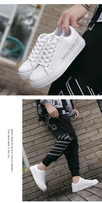 2025 Autumn Men Casual Shoes Winter Men's Board Shoes Light Sports Shoes Men Tennis Sneaker Soft White Shoes Male Flat Shoes