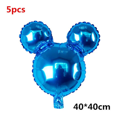 110cm Large Mickey Minnie Mouse Foil Balloons Cartoon Birthday Party Decorations Kids Baby Shower Party Baloon Toys