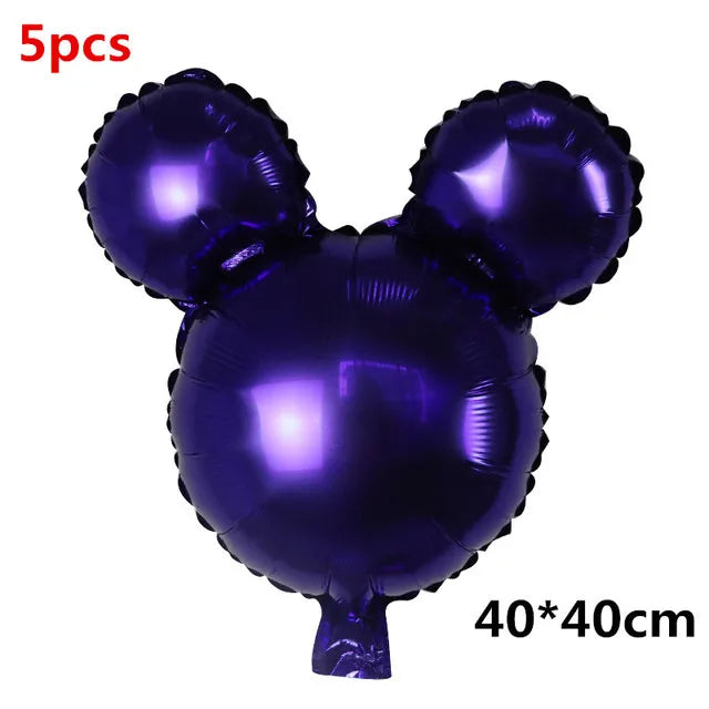 110cm Large Mickey Minnie Mouse Foil Balloons Cartoon Birthday Party Decorations Kids Baby Shower Party Baloon Toys