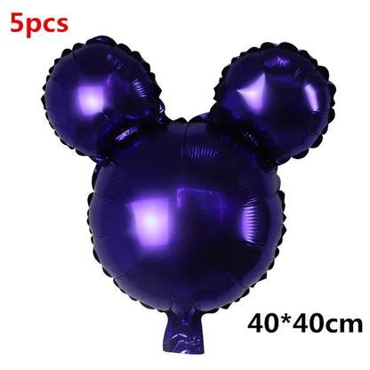110cm Large Mickey Minnie Mouse Foil Balloons Cartoon Birthday Party Decorations Kids Baby Shower Party Baloon Toys