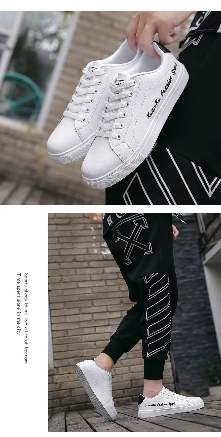 2025 Autumn Men Casual Shoes Winter Men's Board Shoes Light Sports Shoes Men Tennis Sneaker Soft White Shoes Male Flat Shoes