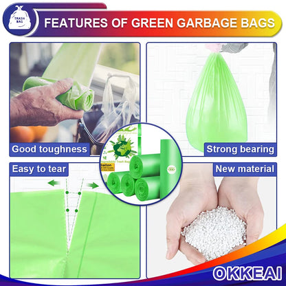 3 Gallon Small Trash Bags 100 Counts Small Trash Can Liners Garbage Bags Mini 10L Wastebasket Bin Liners Bags Bathroom Kitchen