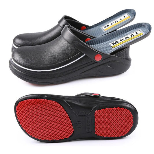 Men's Chef Shoes Non-Slip Waterproof Oil-Proof Hotel Restaurant Kitchen Work Shoes Unisex EVA Clogs Sandals