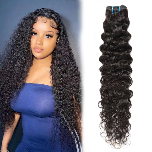 Brazilian Remy Water Wave Human Hair Bundle for Women Curly Human Hair Weave Bundle Extension Human Hair