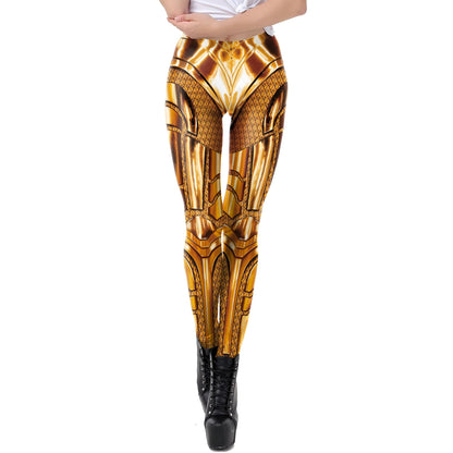 FCCEXIO Party Series Leggings The Wonders Magic Woman Movie Pattern 3D Print Sexy  Leggins Casual Workout Fitness Pants