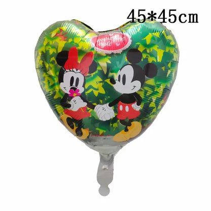 110cm Large Mickey Minnie Mouse Foil Balloons Cartoon Birthday Party Decorations Kids Baby Shower Party Baloon Toys