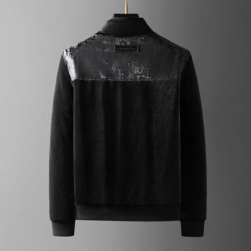 Printed Thick Velvet Winter Clothes for Men Coat Winter Jacket Men