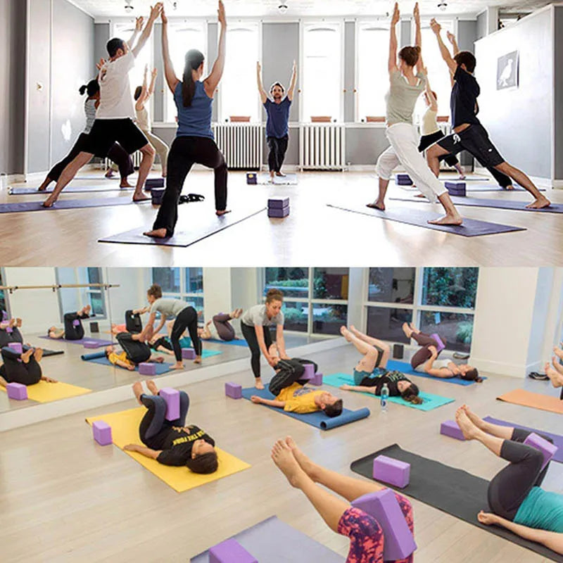 Yoga Blocks Quality High-Density EVA Foam Block Workout Exercise Stretching Body Building Sport Fitness Equipment