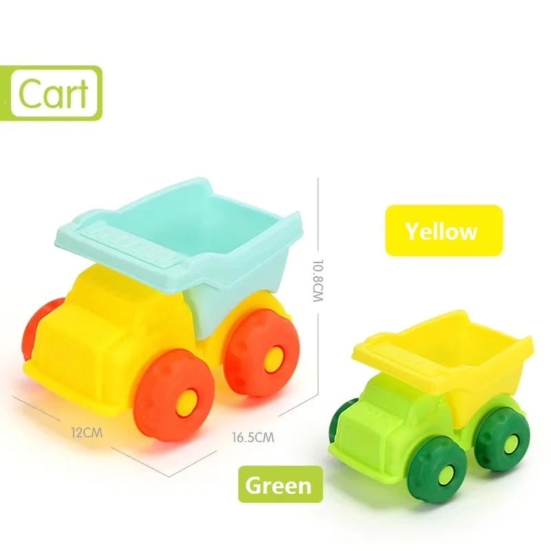 Beach Toys for Kids Summer Children Sand Water Beach Play Toys TPE Beach Castle Bucket Spade Shovel Rake Water Tool