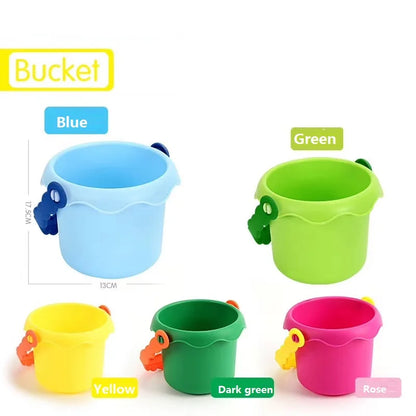 Beach Toys for Kids Summer Children Sand Water Beach Play Toys TPE Beach Castle Bucket Spade Shovel Rake Water Tool