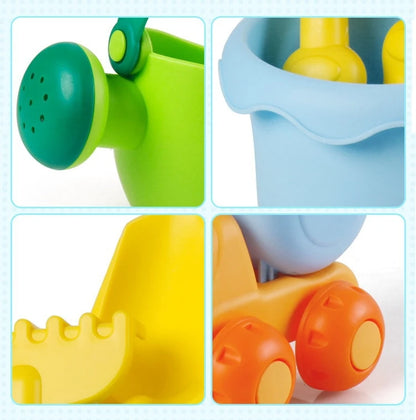 Beach Toys for Kids Summer Children Sand Water Beach Play Toys TPE Beach Castle Bucket Spade Shovel Rake Water Tool