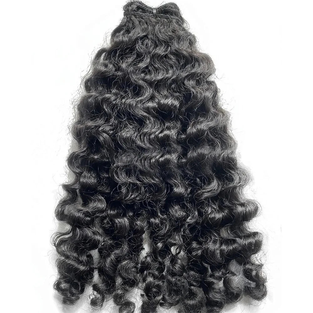 Unprocessed Raw Burmese Curly Wavy Hair Bundle Human Hair Vendor Ready to Ship