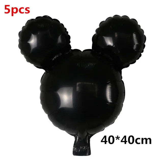 110cm Large Mickey Minnie Mouse Foil Balloons Cartoon Birthday Party Decorations Kids Baby Shower Party Baloon Toys