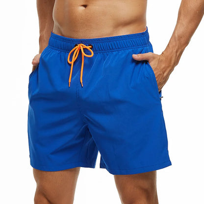 Escatch 2025 Mens Shorts Classic Quickly Dry Solid Sportswear Swim Trunks Beach Mesh Liner Surfing Traje De Baño Hombre Short