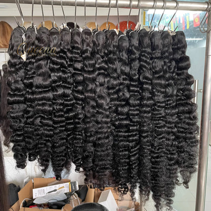 Wholesale Raw Vietnamese Human Hair Extension Raw Virgin Hair Burmese Curl