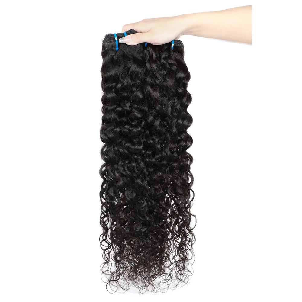 Brazilian Remy Water Wave Human Hair Bundle for Women Curly Human Hair Weave Bundle Extension Human Hair