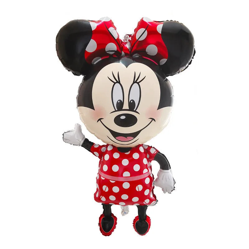 110cm Large Mickey Minnie Mouse Foil Balloons Cartoon Birthday Party Decorations Kids Baby Shower Party Baloon Toys