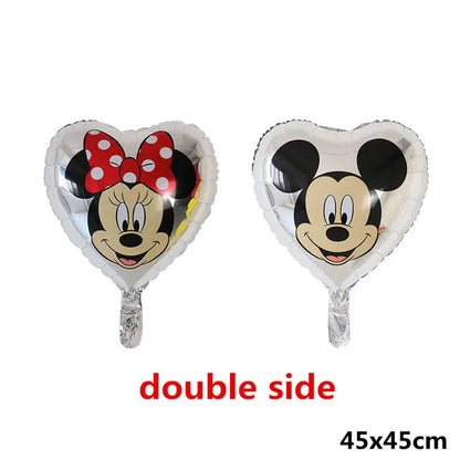110cm Large Mickey Minnie Mouse Foil Balloons Cartoon Birthday Party Decorations Kids Baby Shower Party Baloon Toys